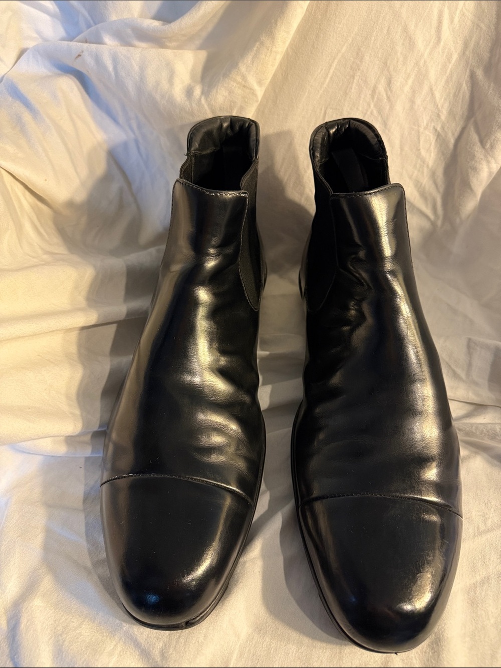 Prada Mens Leather Chelsea Boots European 9 - Picture 6 of 10